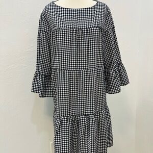 Philosophy‎ black and White Checkered Dress